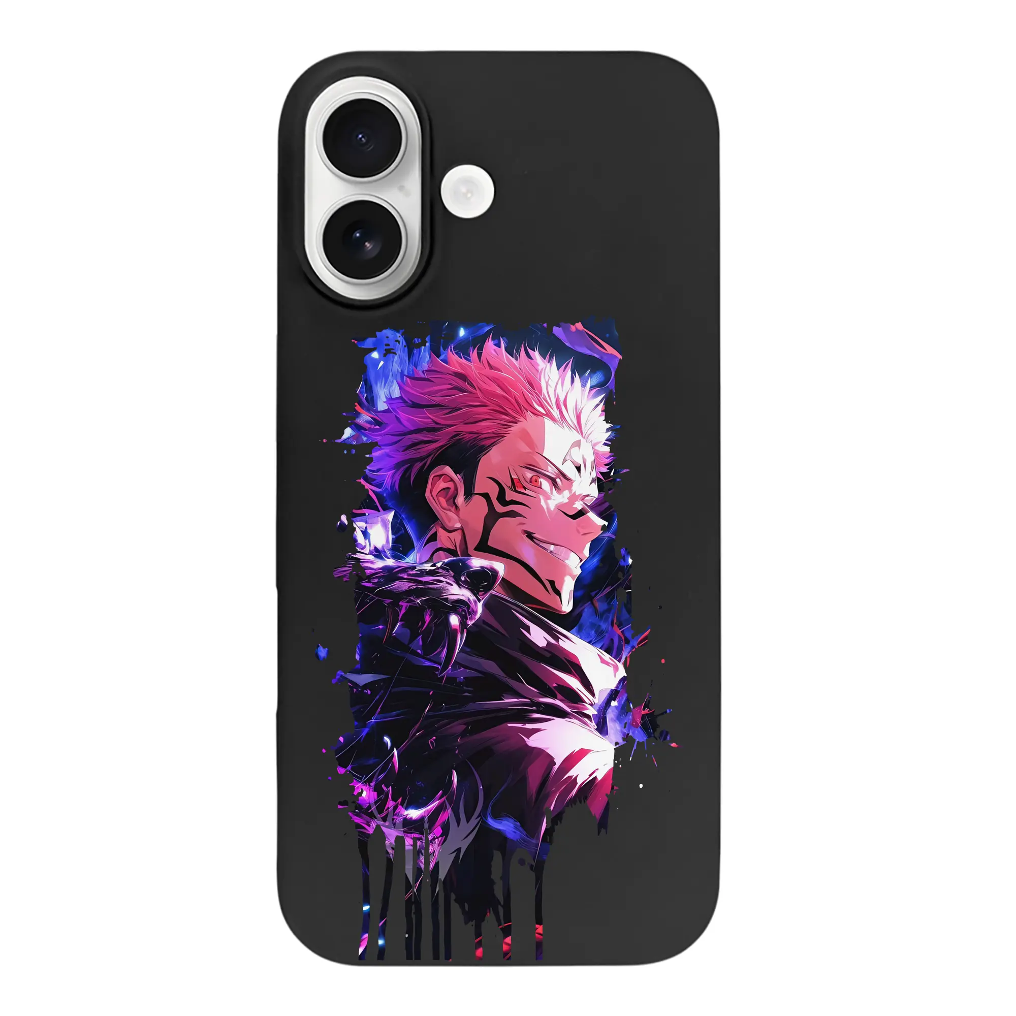 呪術廻戦 グッズ,両面宿儺 - iPhone 17 シリーズ シリコンケース 薄型 耐衝撃 指紋防止 ソフトタッチカバー 精密フィット 傷防止 保護ケース iPhone 17/17 Air/17 Pro/17 Pro Max 対応